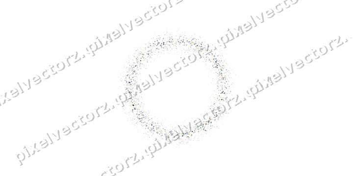 Nahtloser Glitzerkranz aus Herzen und Punkten auf transparentem Grund