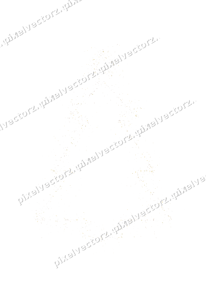 Nahtloser Glitzer-Weihnachtsbaum in Bernstein auf transparentem Grund