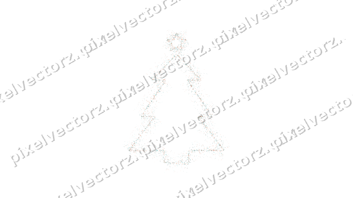 Nahtloser Glitzer-Weihnachtsbaum aus Splittern auf transparentem Grund