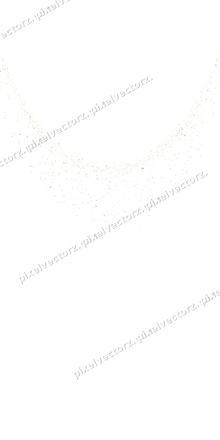 Nahtlose Glitzergirlande in Limette und Gelb auf transparentem Grund