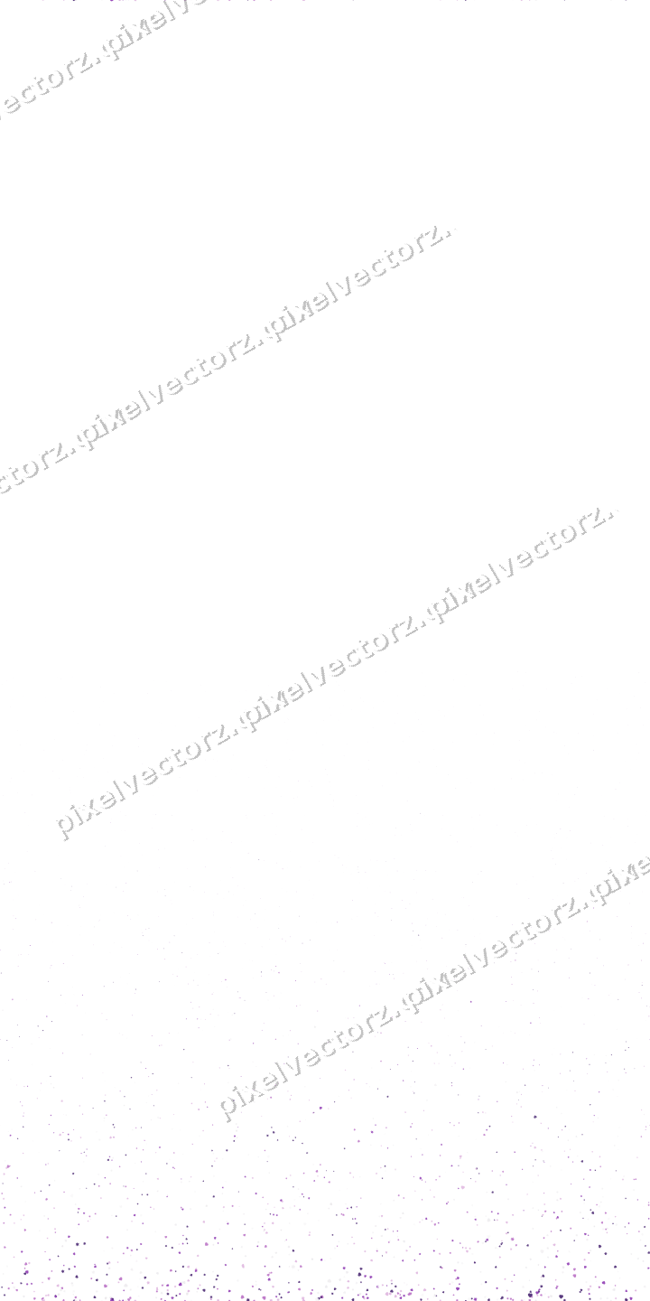 Nahtloser Glitzeraufstieg in Violett auf transparentem Grund