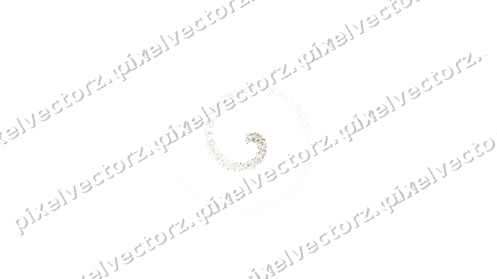 Nahtlose Glitzerspirale aus Sternen auf transparentem Grund