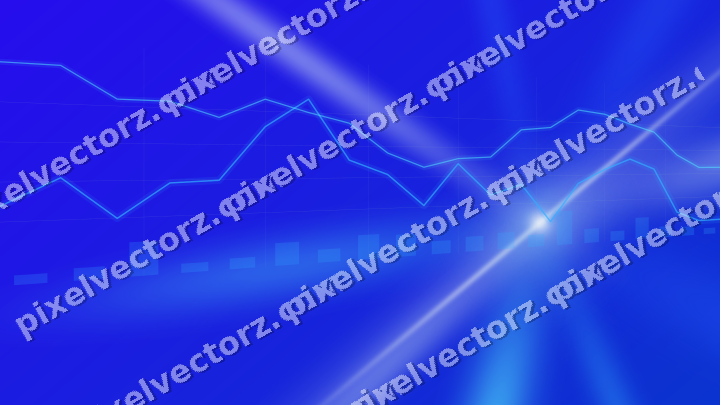 Leuchtender Neon Diagramm Hintergrund in Türkis und Blau