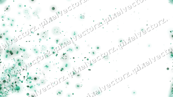 Nahtloser Glitzerfächer aus Punkten und Rauten auf transparentem Grund