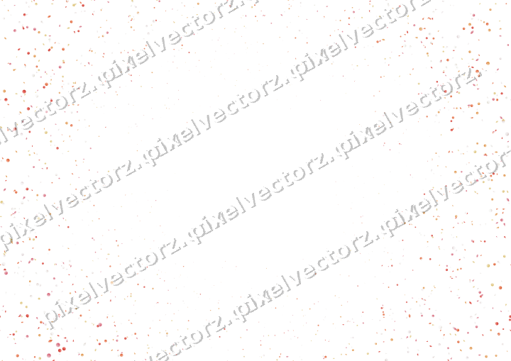 Nahtloser Glitzerkranz in Rot und Orange auf transparentem Grund