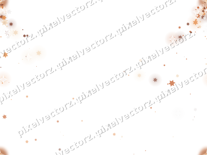 Nahtloser Glitzerfächer aus Sternen auf transparentem Grund