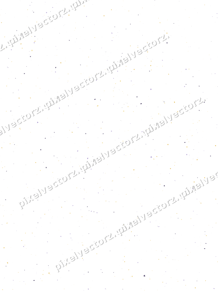 Nahtlose Glitzerstreuung in Bernstein auf transparentem Grund