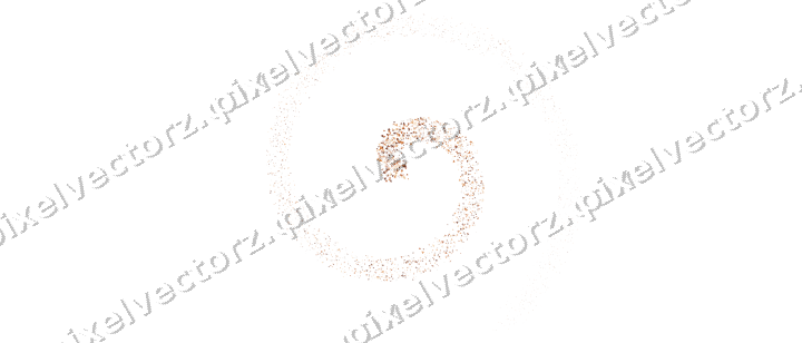 Nahtlose Glitzerspirale aus Dreiecken auf transparentem Grund