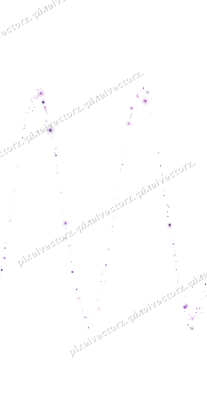 Nahtlose Glitzerwelle aus Blüten und Punkten auf transparentem Grund