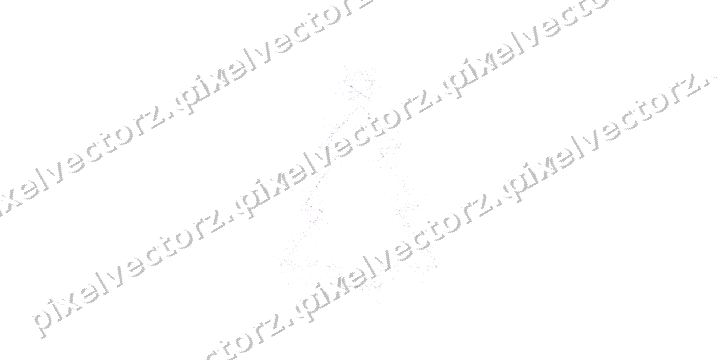 Nahtloser Glitzer-Weihnachtsbaum in Violett auf transparentem Grund