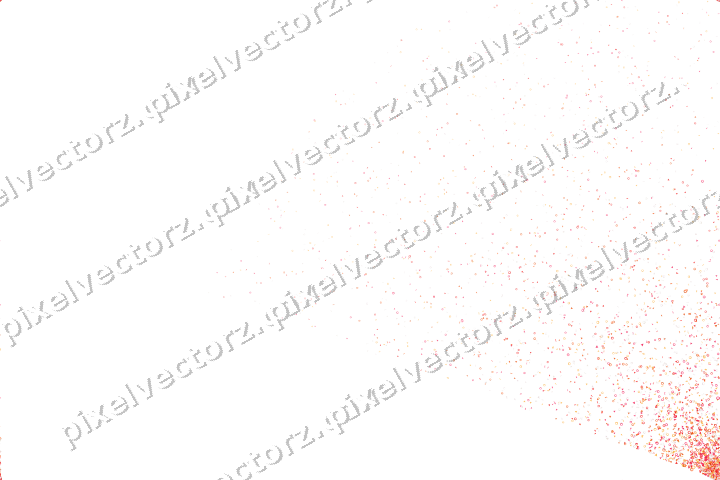 Nahtloser Glitzerfächer in Rot und Orange auf transparentem Grund