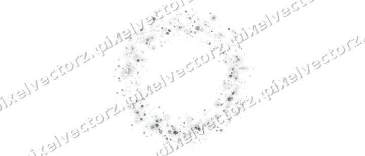 Nahtloser Glitzerkranz aus Sternen und Funken auf transparentem Grund