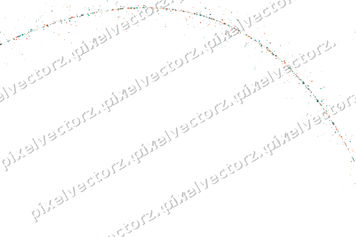 Nahtloser Glitzerbogen aus Herzen und Blüten auf transparentem Grund