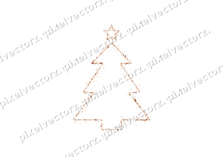 Nahtloser Glitzer-Weihnachtsbaum auf transparentem Grund