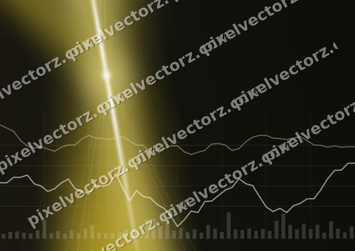 Leuchtender Neon Diagramm Hintergrund in Bernstein und Gelb