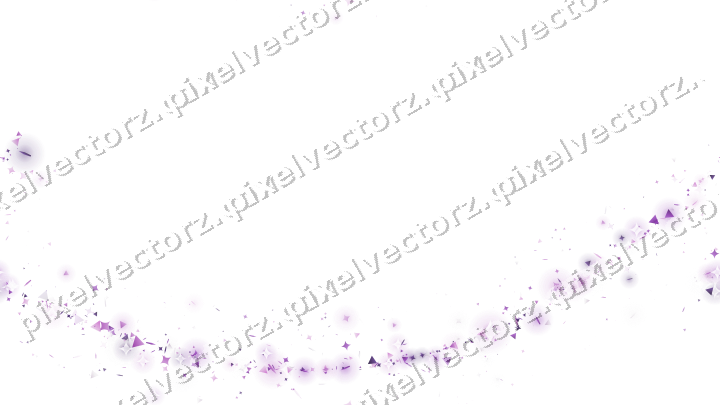 Nahtloser Glitzerbogen in Violett auf transparentem Grund