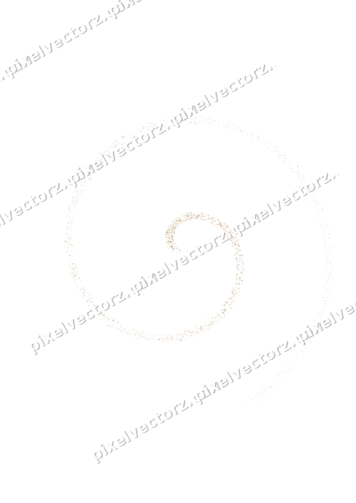 Nahtlose Glitzerspirale aus Ringen und Rauten auf transparentem Grund