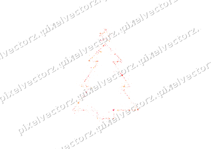 Nahtloser Glitzer-Weihnachtsbaum aus Herzen auf transparentem Grund