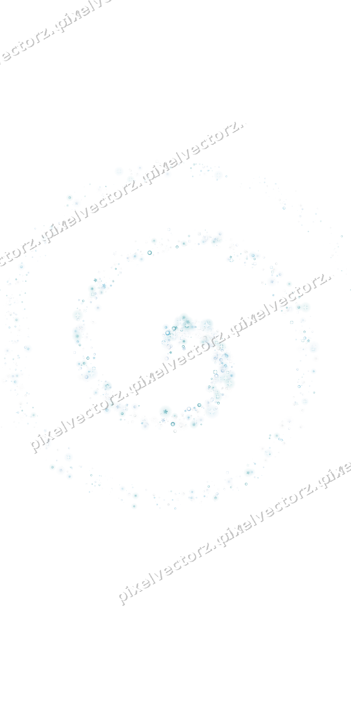 Nahtlose Glitzerspirale in Türkis auf transparentem Grund
