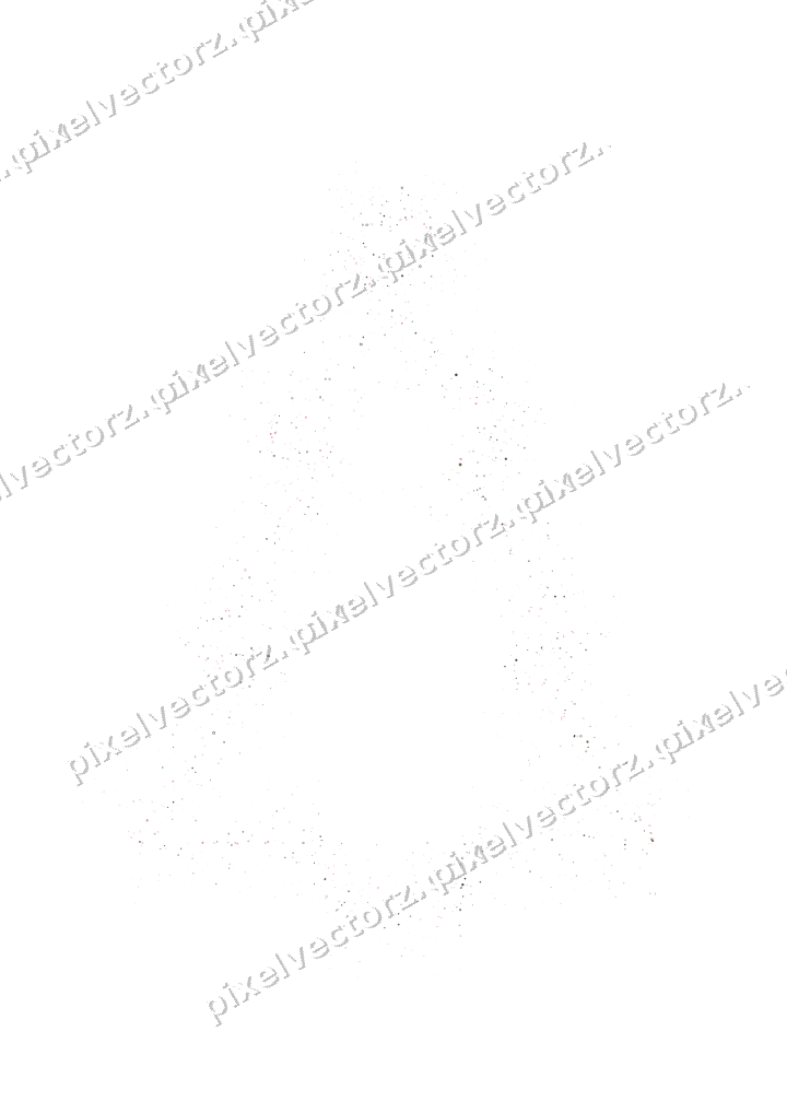 Nahtloser Glitzer-Weihnachtsbaum in Rosa auf transparentem Grund