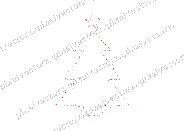 Nahtloser Glitzer-Weihnachtsbaum in Dunkelrosa auf transparentem Grund