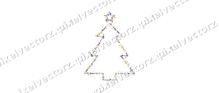 Nahtloser Glitzer-Weihnachtsbaum aus Konfetti auf transparentem Grund