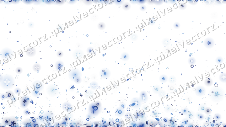 Nahtloser Glitzeraufstieg in Blau und Türkis auf transparentem Grund