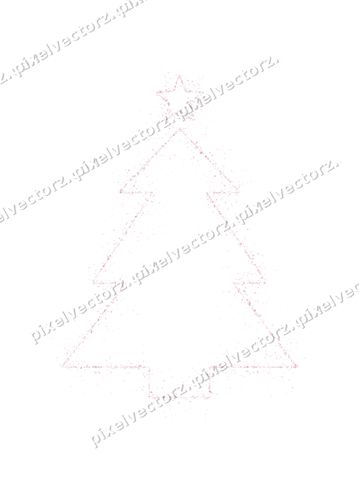 Nahtloser Glitzer-Weihnachtsbaum in Blassrosa auf transparentem Grund