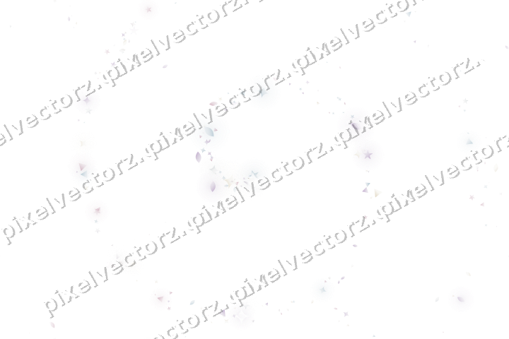Nahtlose Glitzerspirale aus Sternen und Funken auf transparentem Grund