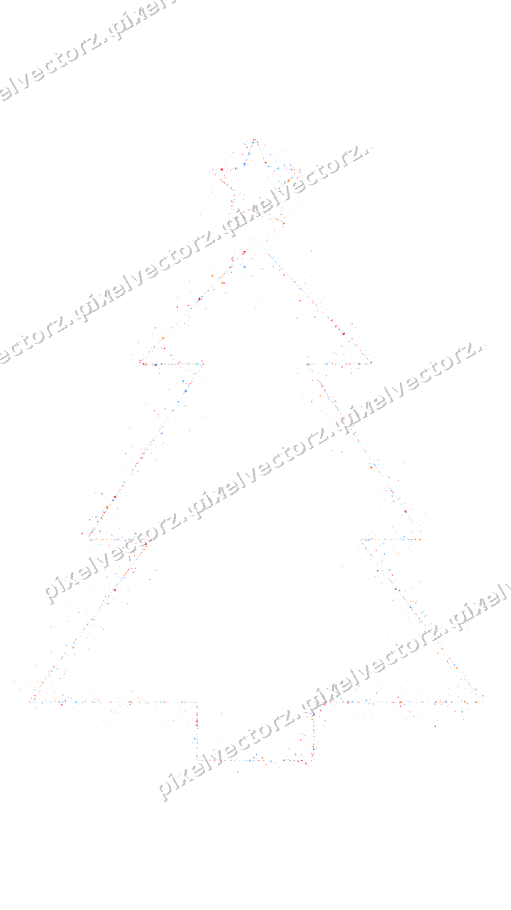 Nahtloser Glitzer-Weihnachtsbaum in Blau auf transparentem Grund