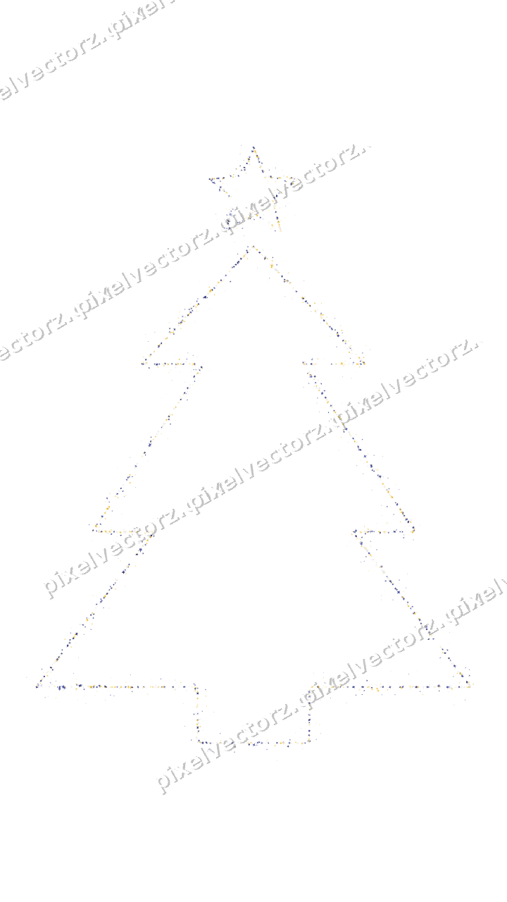 Nahtloser Glitzer-Weihnachtsbaum in Dunkelblau auf transparentem Grund