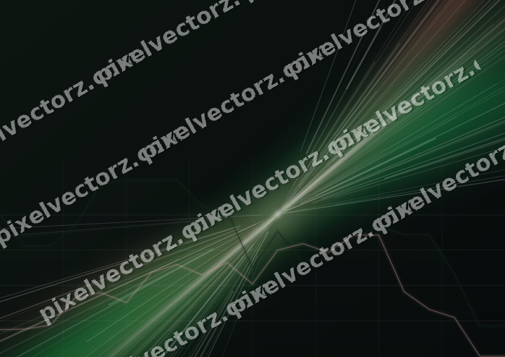 Leuchtender Neon Diagramm Hintergrund in Grün und Rot