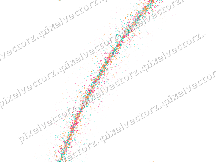 Nahtloser Glitzerbogen aus Sternen und Blüten auf transparentem Grund