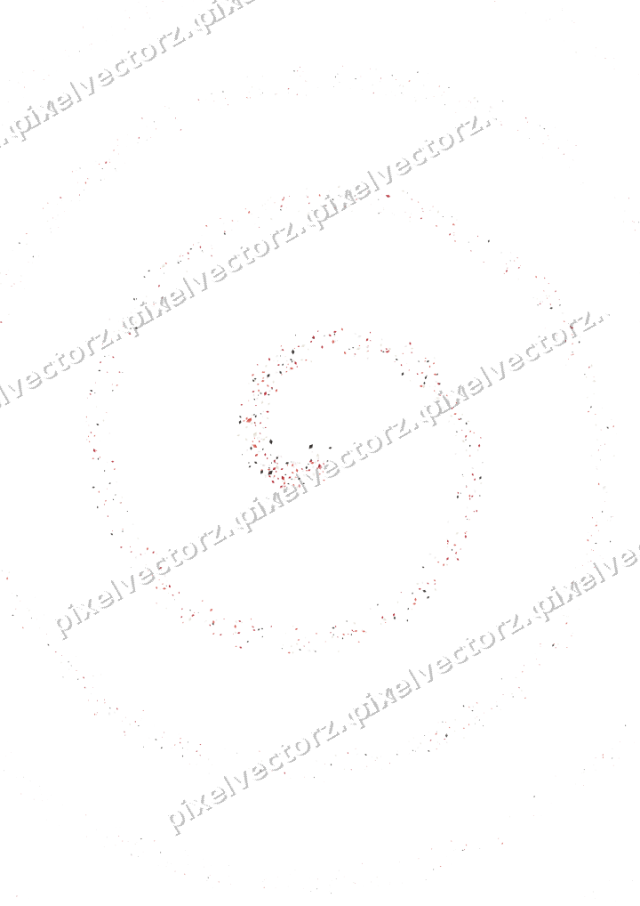 Nahtlose Glitzerspirale aus Rauten in Rot auf transparentem Grund