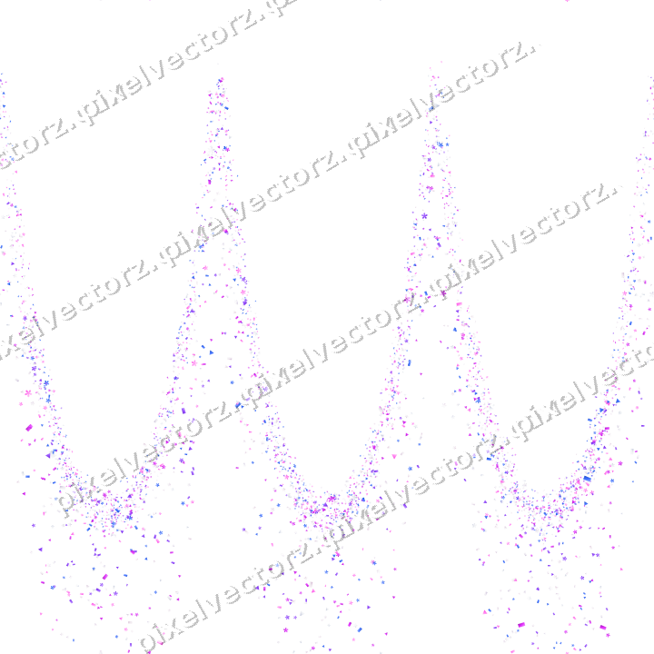 Nahtlose Glitzergirlande in Violett und Blau auf transparentem Grund