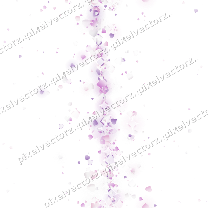 Nahtloses Glitzerband aus Herzen in Magenta auf transparentem Grund