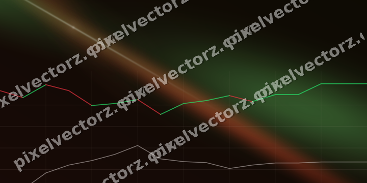 Leuchtender Neon Diagramm Hintergrund in Rot und Orange