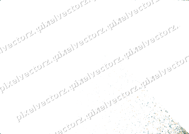 Nahtloser Glitzerfächer aus Blüten und Tropfen auf transparentem Grund
