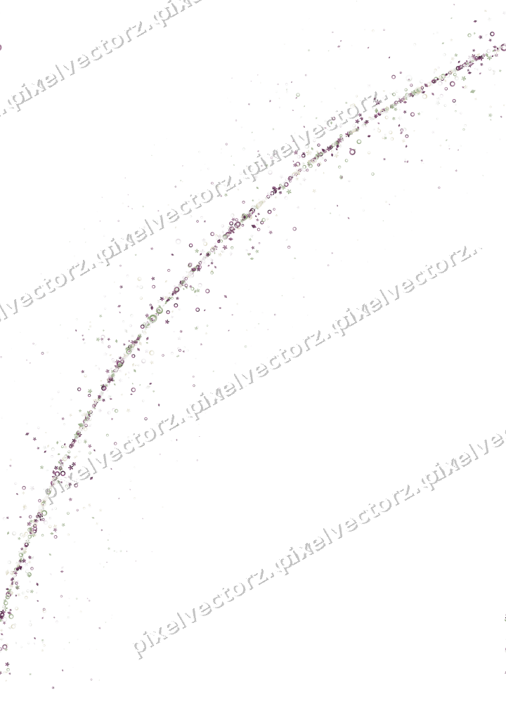 Nahtloser Glitzerbogen aus Blüten und Ringen auf transparentem Grund