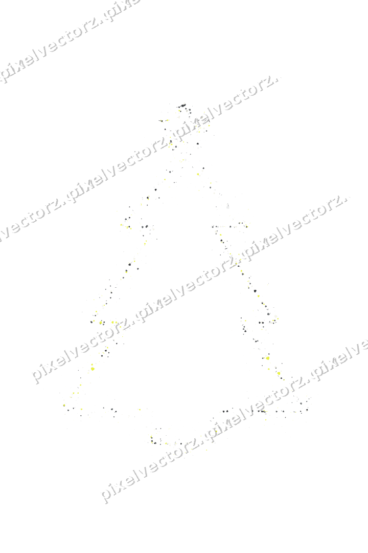 Nahtloser Glitzer-Weihnachtsbaum in Gelb auf transparentem Grund