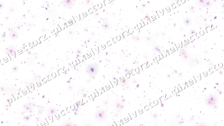 Nahtlose Glitzerstreuung in Magenta auf transparentem Grund