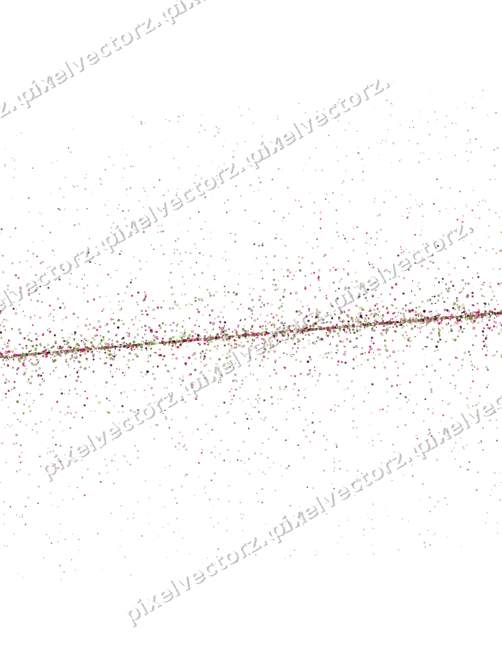 Nahtloses Glitzerband aus Tropfen und Punkten auf transparentem Grund