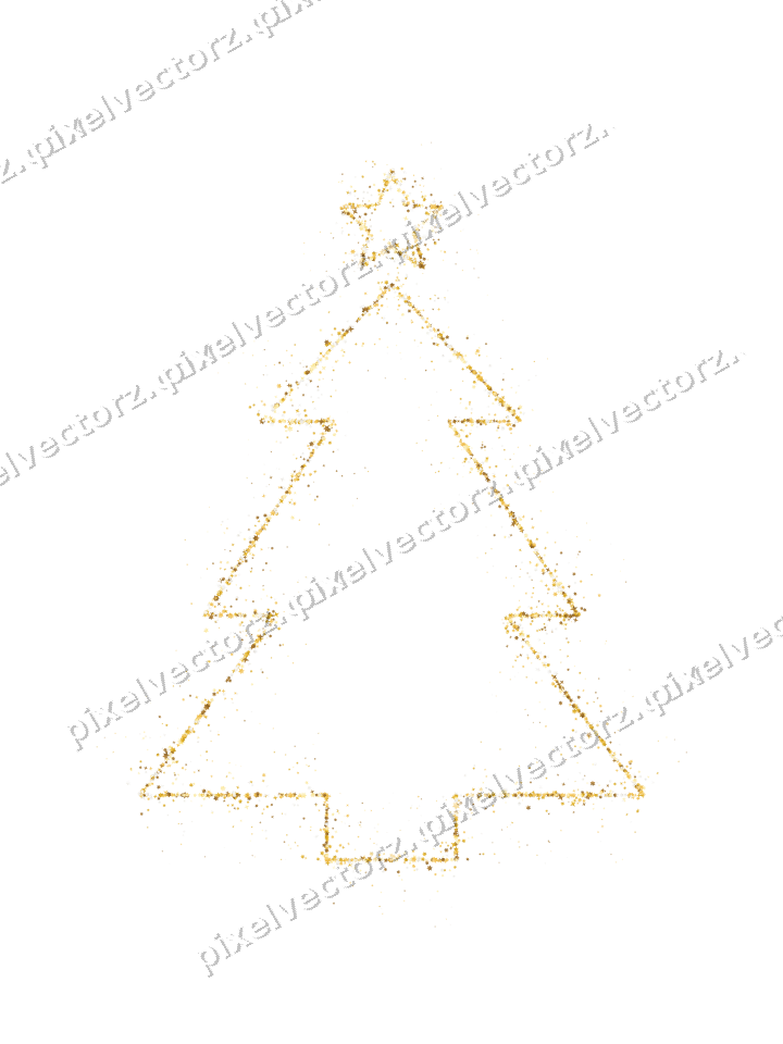 Nahtloser Glitzer-Weihnachtsbaum aus Sternen auf transparentem Grund