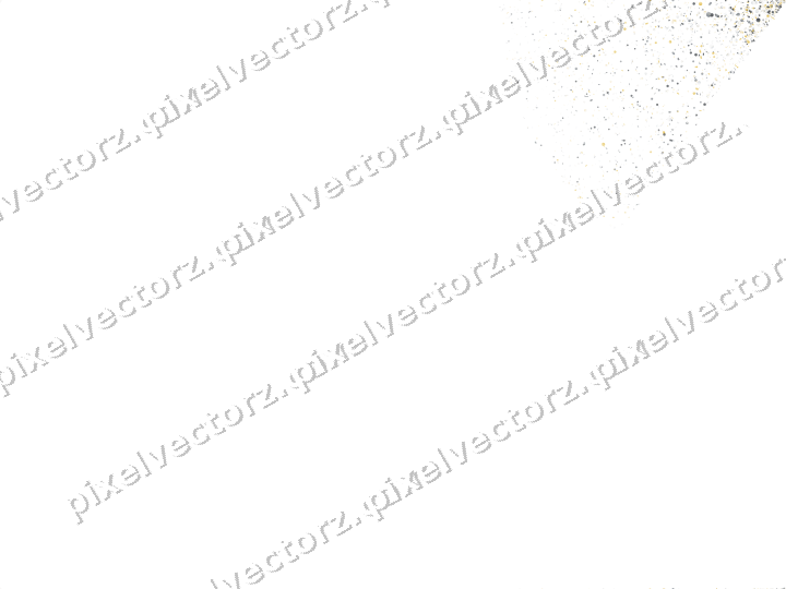Nahtloser Glitzerfächer in Bernstein und Grau auf transparentem Grund