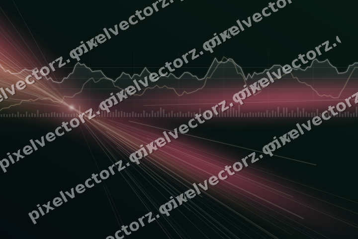 Leuchtender Neon Diagramm Hintergrund in Rosa und Bernstein