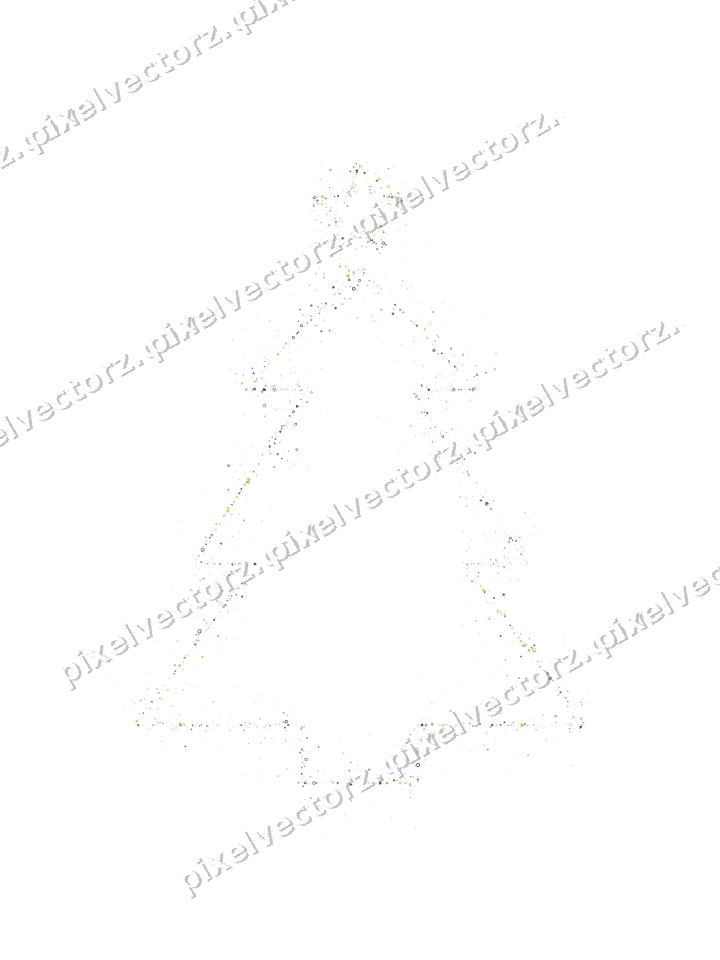 Nahtloser Glitzer-Weihnachtsbaum auf transparentem Grund