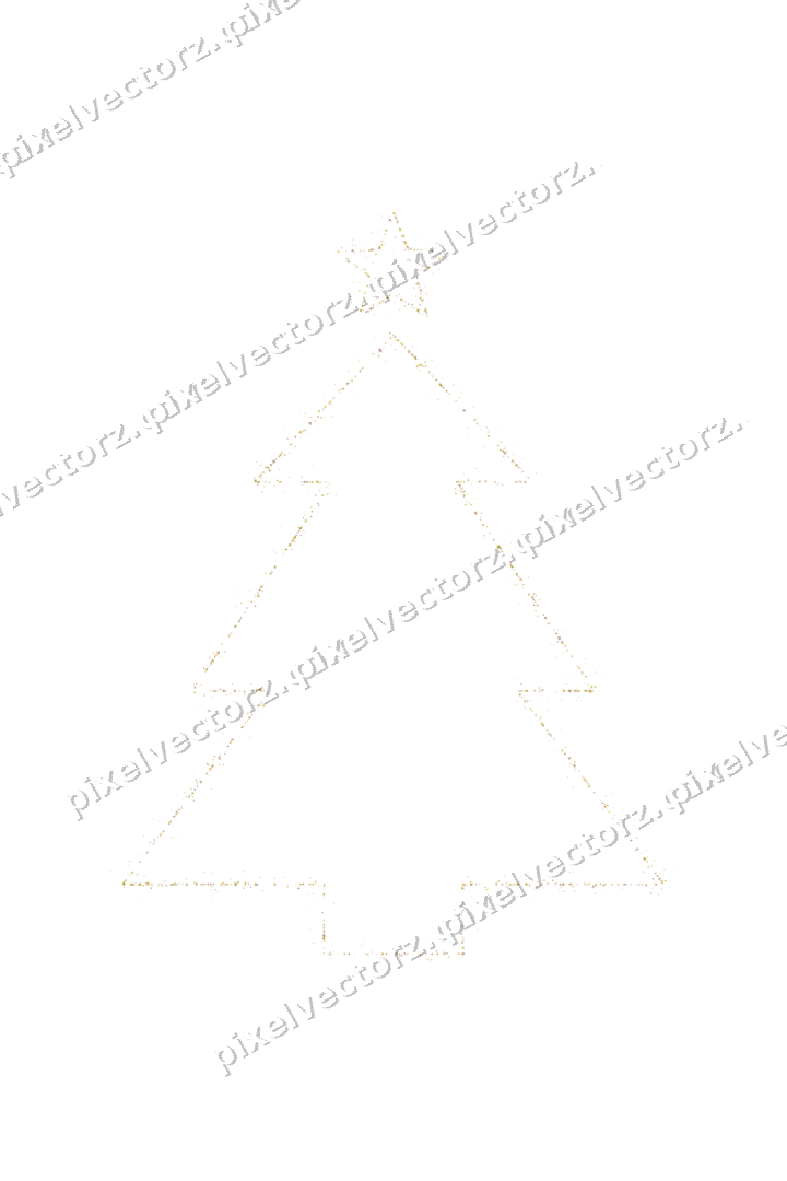 Nahtloser Glitzer-Weihnachtsbaum aus Sternen auf transparentem Grund