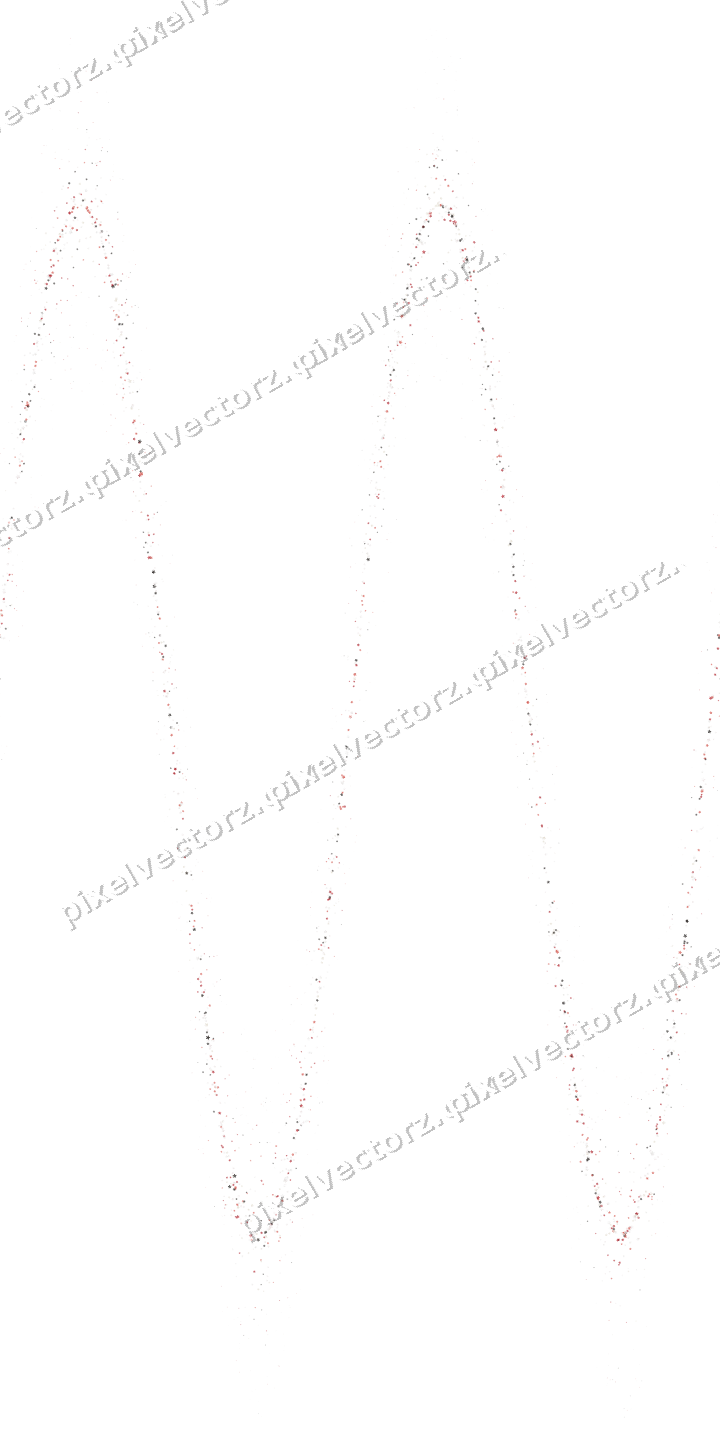 Nahtlose Glitzerwelle aus Blüten in Rot auf transparentem Grund
