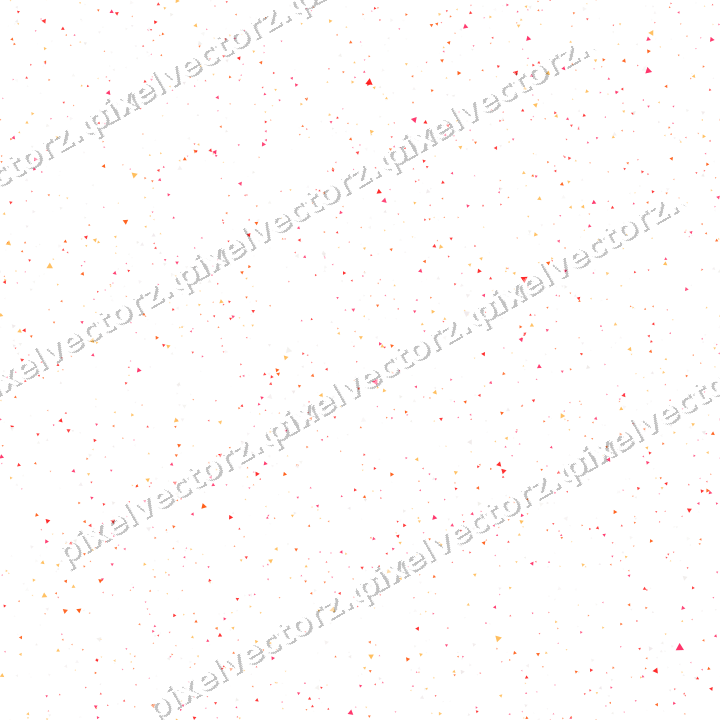 Nahtlose Glitzerstreuung aus Dreiecken in Rot auf transparentem Grund