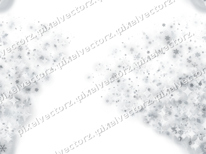 Nahtloser Glitzerfächer in Blassblau auf transparentem Grund